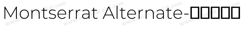 Montserrat Alternate字体转换